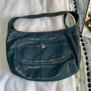 Vintage Leather Coach Shoulder Bag